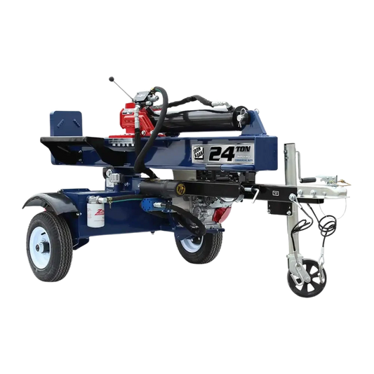 24-Ton Log Splitter Rental — Vertical/Horizontal, Tow Behind