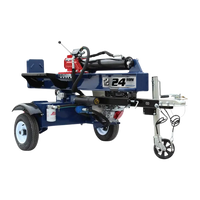 24-ton log splitter rental with log cradle and fenders