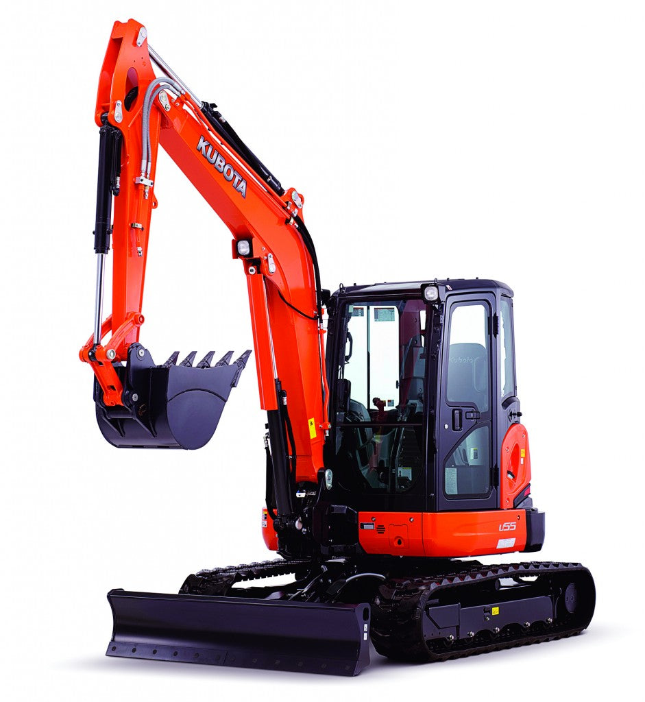 Excavator Kubota U55 Enclosed Cab with thumb
